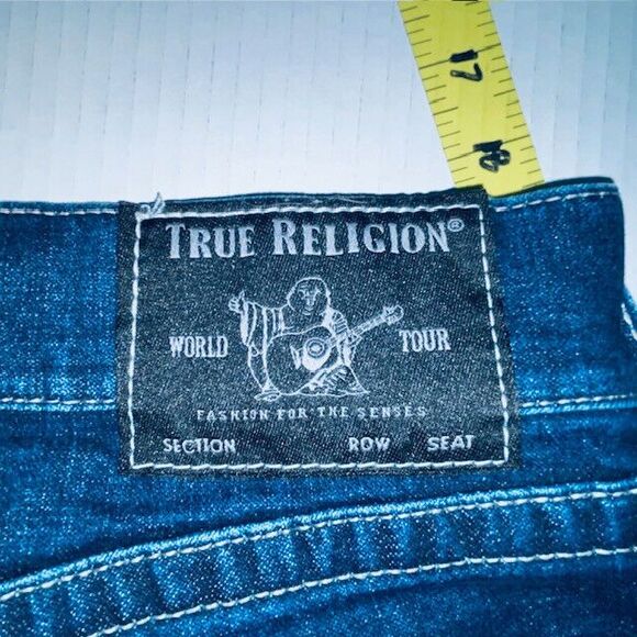 Mens True Religion ROCCO Relaxed Skinny Jeans Size 32W Fits 33x27 EUC - Picture 13 of 13